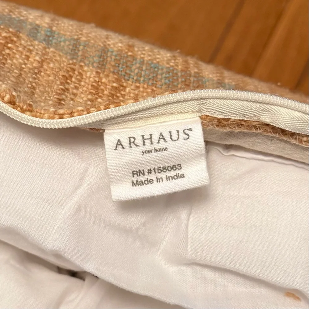 2x ARHAUS Cambria Boho Stripe Geometric Pattern 20” Throw Pillows *COVERS ONLY*
